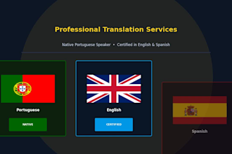 translate any type of documents to portuguese