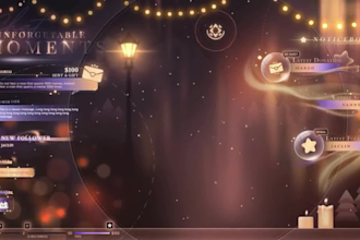 design a custom twitch overlay and animated stream package