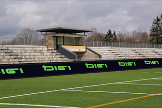 stadium screen, led wall 3d football arena billboard animation sport arena video