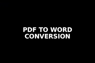 professionally type PDF, scanned pages, and books into word