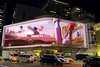 create anamorphic billboard animation for led wall, led screen motion graphics