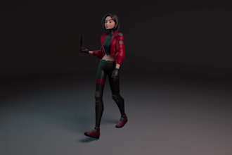 do 3d game character animation, rigging, character modeling, ue5 game animation