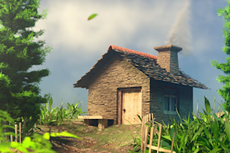 create realistic 3d environment design,hard surface modeling