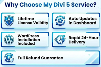 install divi 5 legit license and set it up according to demo you like
