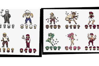 create custom pokémon overworld and battle trainer sprites in gba, gbc and nds