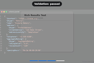 add schema markup for rich snippets, stars and json ld