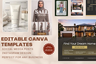 design editable canva instagram posts and templates