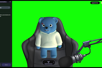 create a 3d avatar for vseeface and animaze with facial tracking