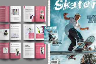design and format your skate magazine for a bold streetwear release