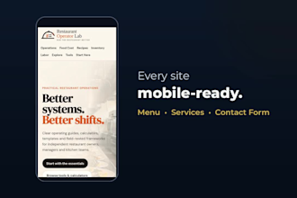 build a restaurant or catering website in wordpress