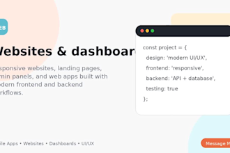 build websites, apps, and UI UX designs name IT