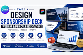 design sponsorship deck presentation improve webinar medical powerpoint ppt