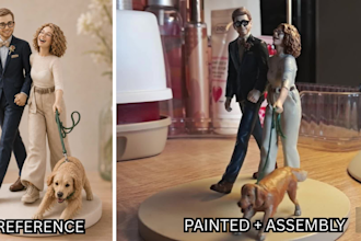 sculpt custom 3d character, human figures or 3d figurines for resin fdm printing