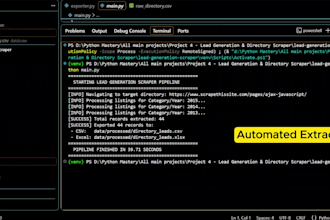 do web scraping, directory scraping, and lead generation