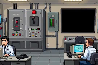 ilustración digital or pixel art