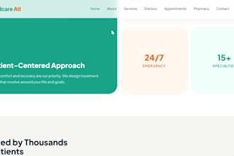 build healthcare website, medical clinic website, doctor website