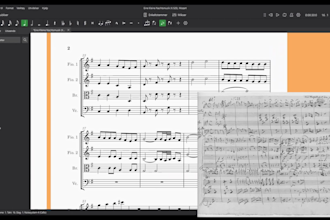 convert your handwritten music sheets into professional digital notation