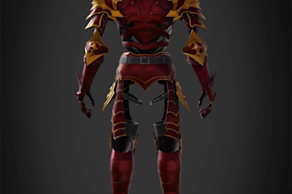 design 3d cosplay armor, helmet, mask, wearable props and stl file for 3d printi