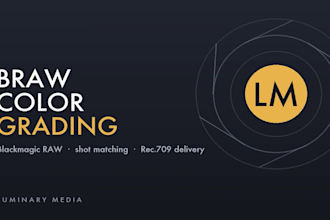 video color grading for your blackmagic raw footage