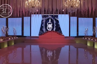 create wedding projection mapping, stage visuals venue and backdrop animation