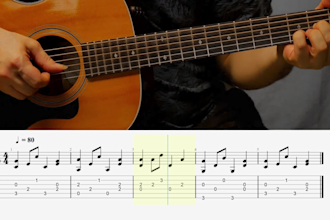 create a beginner fingerstyle guitar lesson