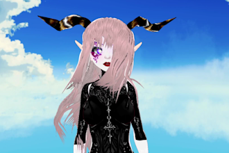 custom vroid 3d character for vtubing