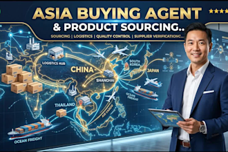 be your buying agent for china, thailand, japan and korea product sourcing