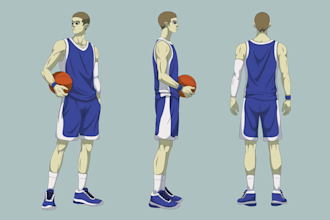 create character design sheets for your projects