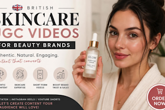 create british beauty brands skincare product demo product review for your brand