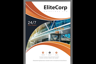 create professional trifold brochure and flyer