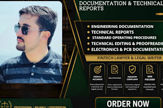 do professional engineering documentation and technical reports