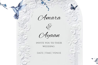 design custom pinterest themed event invitation cards