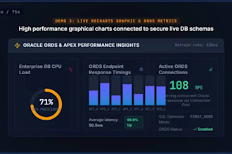 develop oracle apex application pages, reports, and custom features