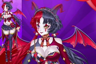design and rig live 2d vtuber model, vtuber avatar, nsfw, anime vtuber live 2d