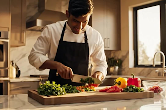 create professional food and cooking recipe videos in 4k