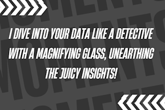 clean, analyse, and visualise your data in excel and tableau