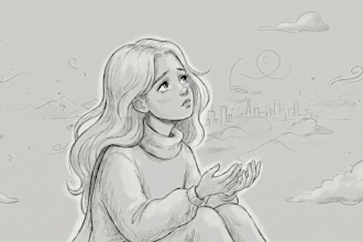 make a cinematic hand drawn lyric music video with animation