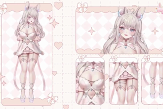 draw and rig live2d vtuber model 2d vtuber model live 2d vtuber commission