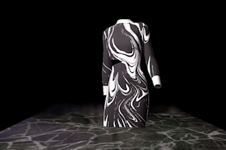 create 3d fashion design,3d animation and 3d garment for your brand