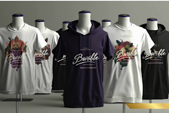 design custom t shirt and hoodie mockups