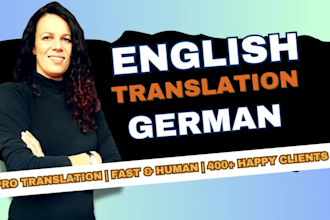 translate from german to english and english to german