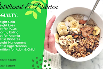 be your nutritionist dietitian and make your meal plan