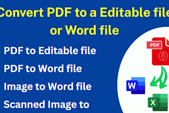 do PDF to word, excel, google docs accurately