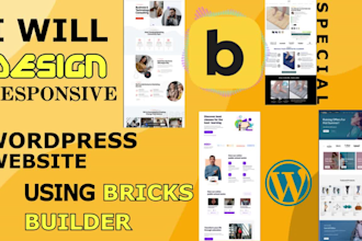 design responsive wordpress website using bricks builder