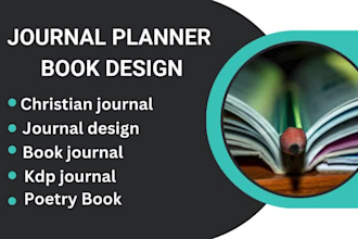 design a professional christian book kdp journal and poetry book
