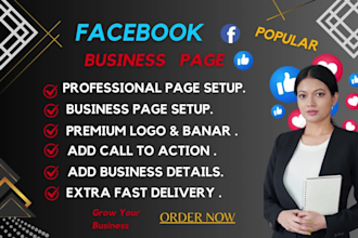 do professional facebook business page create and setup