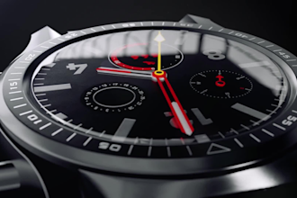 do 3d watch animation video, 3d cgi watch model design, 3d wristwatch animation