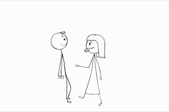 create a lovely stick figure video for you
