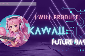 produce cute kawaii future bass for you