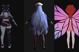 make rigged sfw and nsfw 3d characters